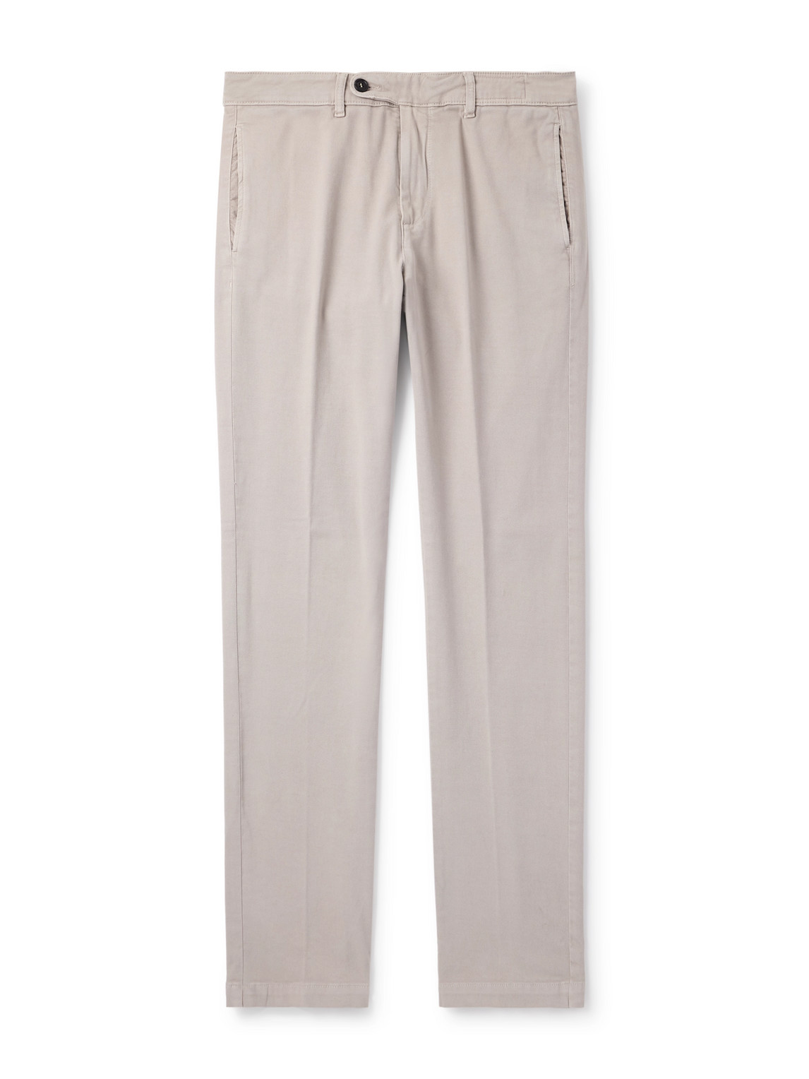 Massimo Alba Winch2 Slim-fit Straight-leg Cotton-blend Twill Trousers In Multi