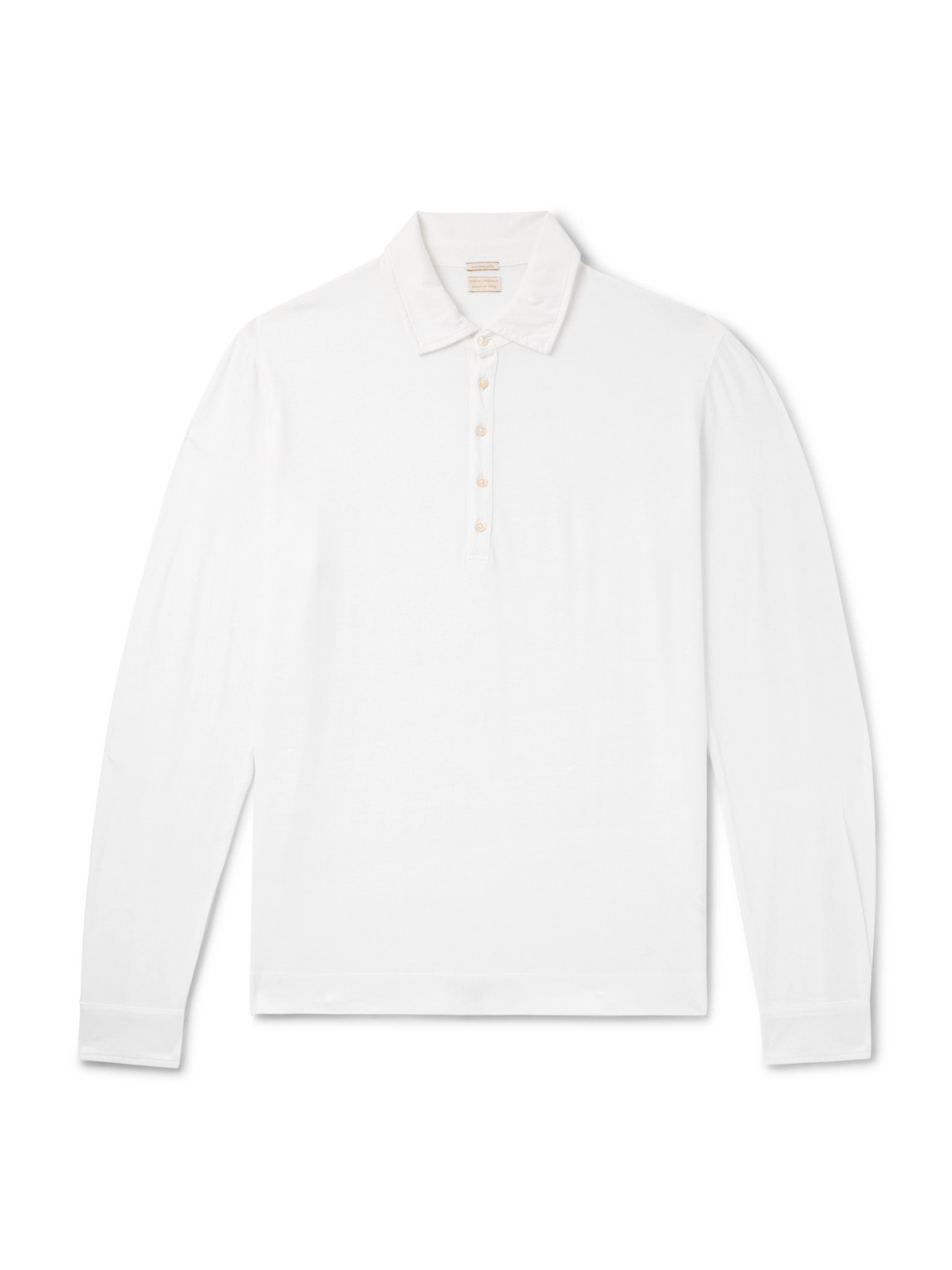 Ischia Cotton and Cashmere-Blend Jersey Polo Shirt