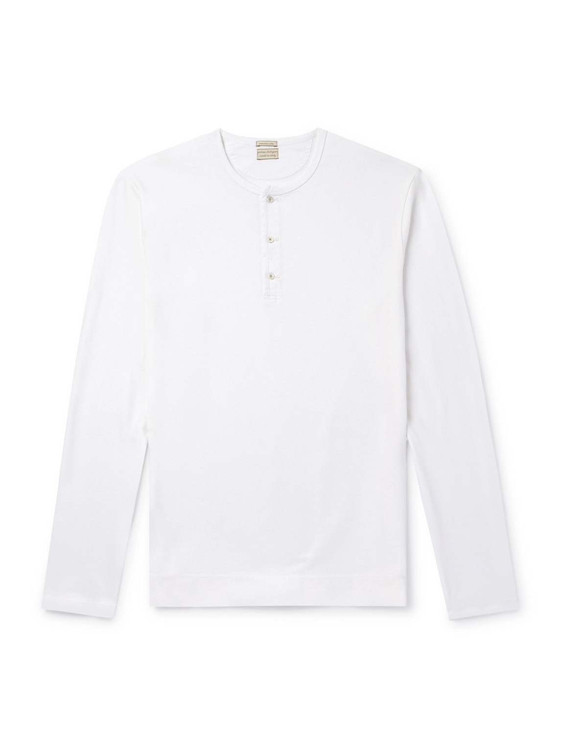 Manchester Cotton-Jersey Henley T-Shirt