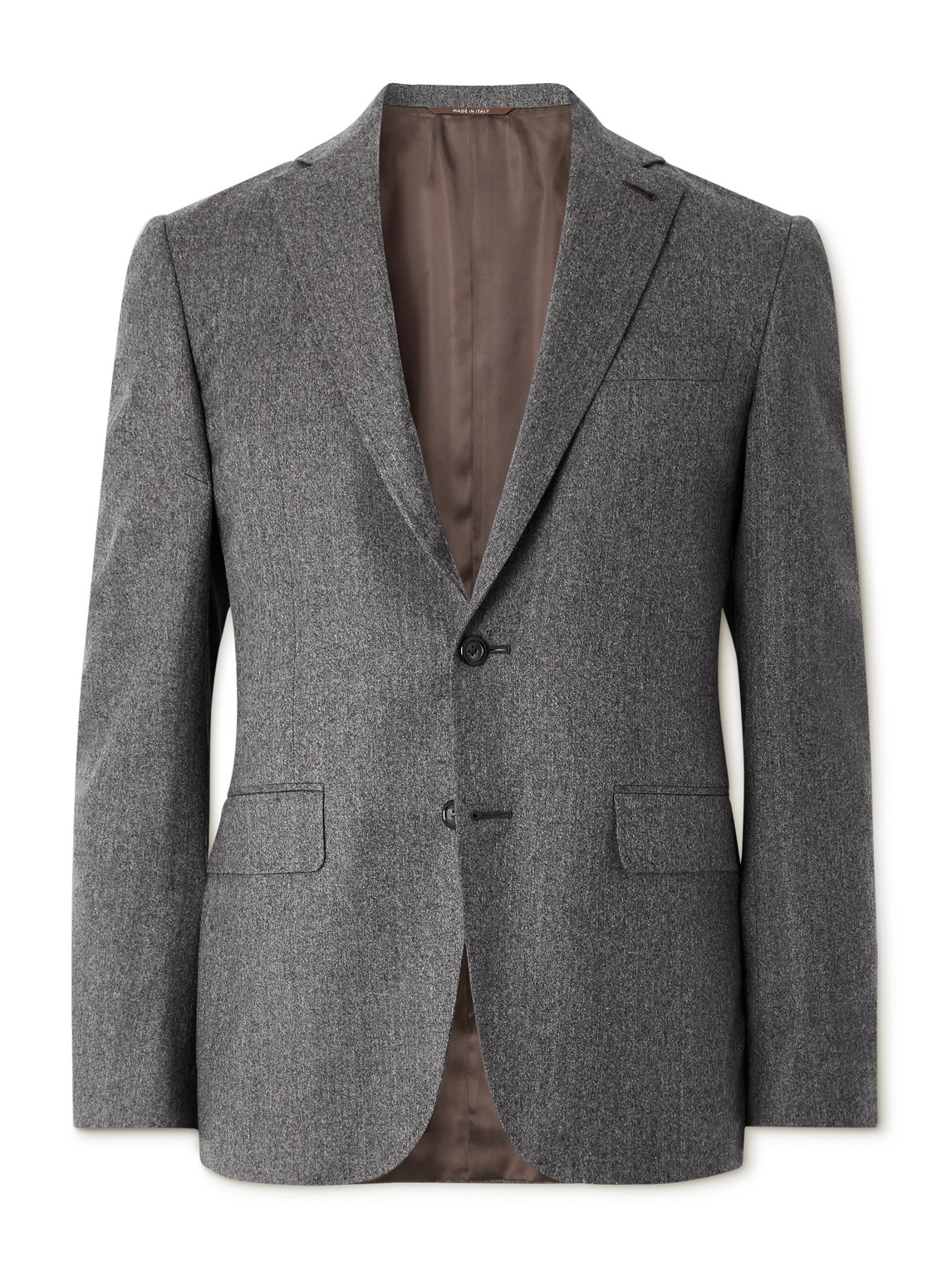Canali Impeccabile Double-breasted Wool Suit Jacket In Gray