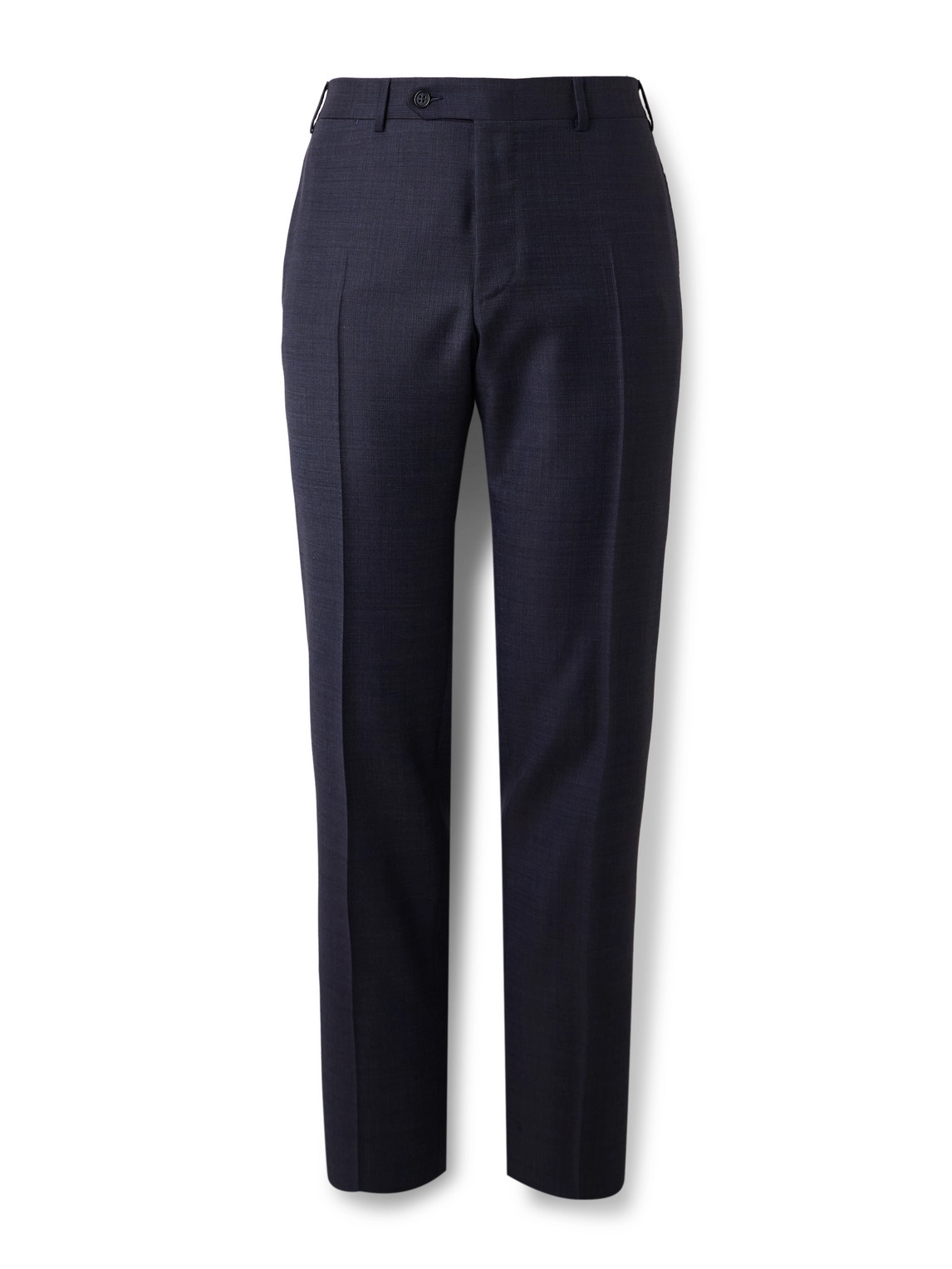 Slim-Fit Straight-Leg Checked Super 130s Wool Suit Trousers
