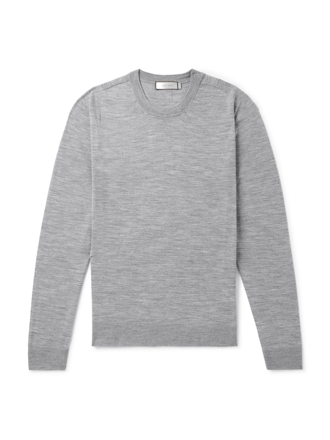 Canali Wool Sweater In Gray