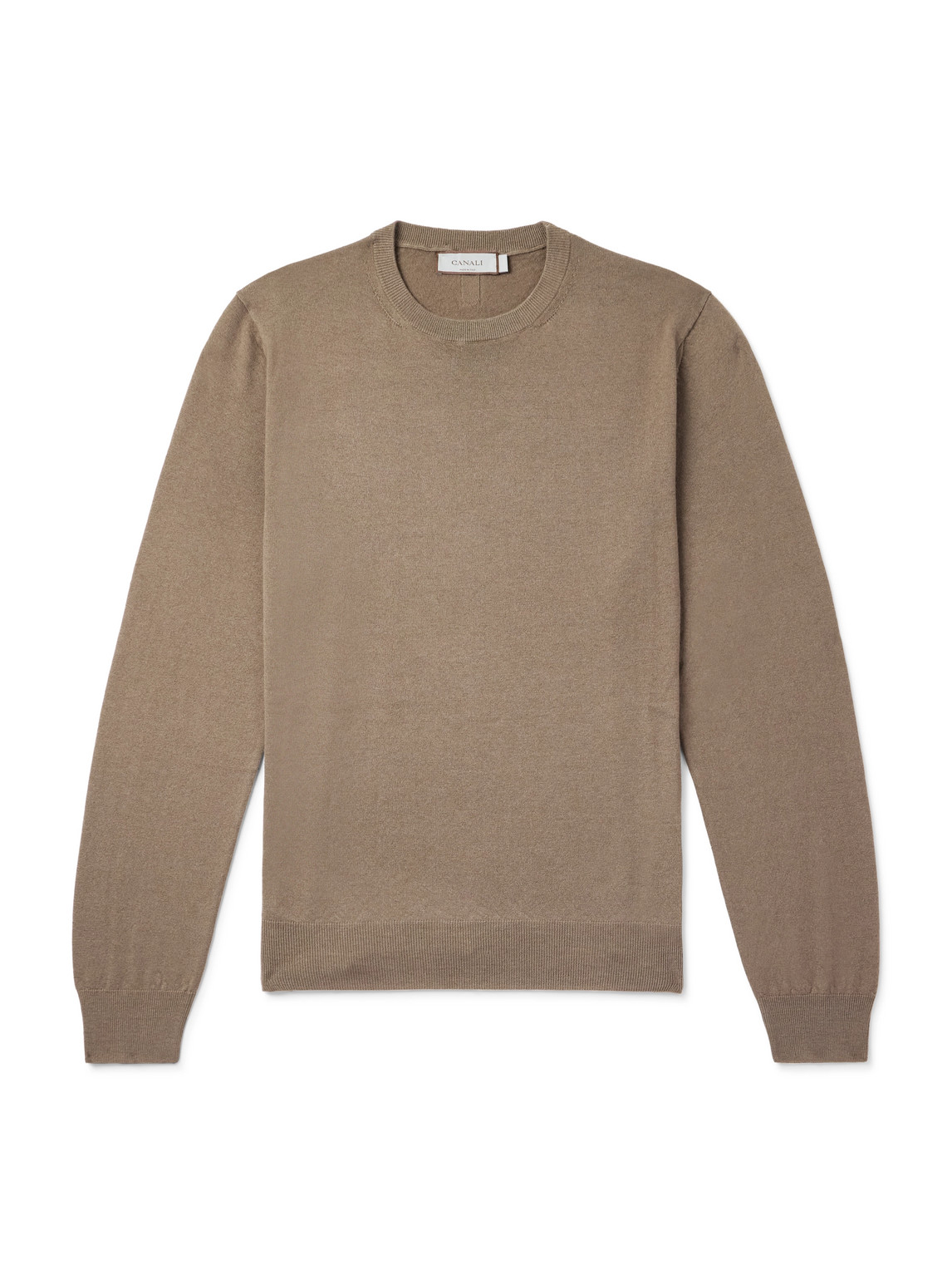 Canali Cashmere Sweater In Brown