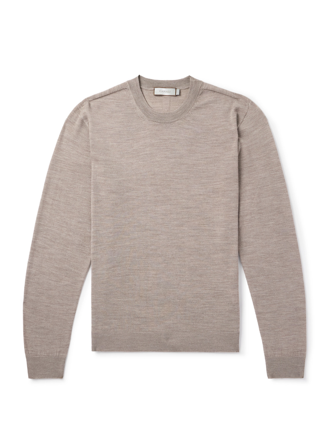 Canali Merino Wool Sweater In Brown