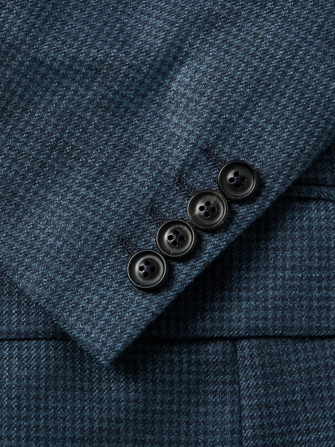 Canali Puppytooth Silk And Cashmere-blend Blazer In Blue