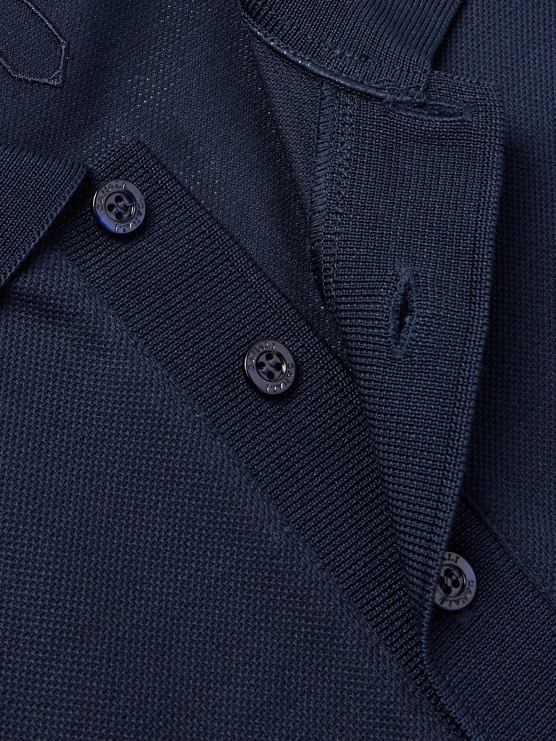 Canali Cotton And Silk-blend Piqué Polo Shirt In Blue