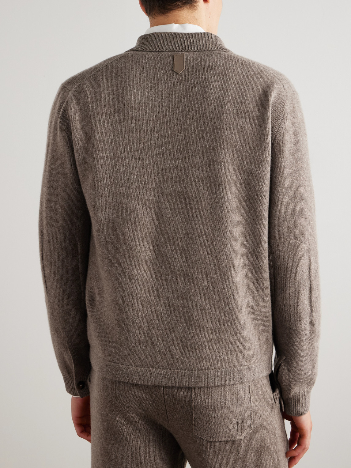 Canali Wool And Cashmere-blend Cardigan