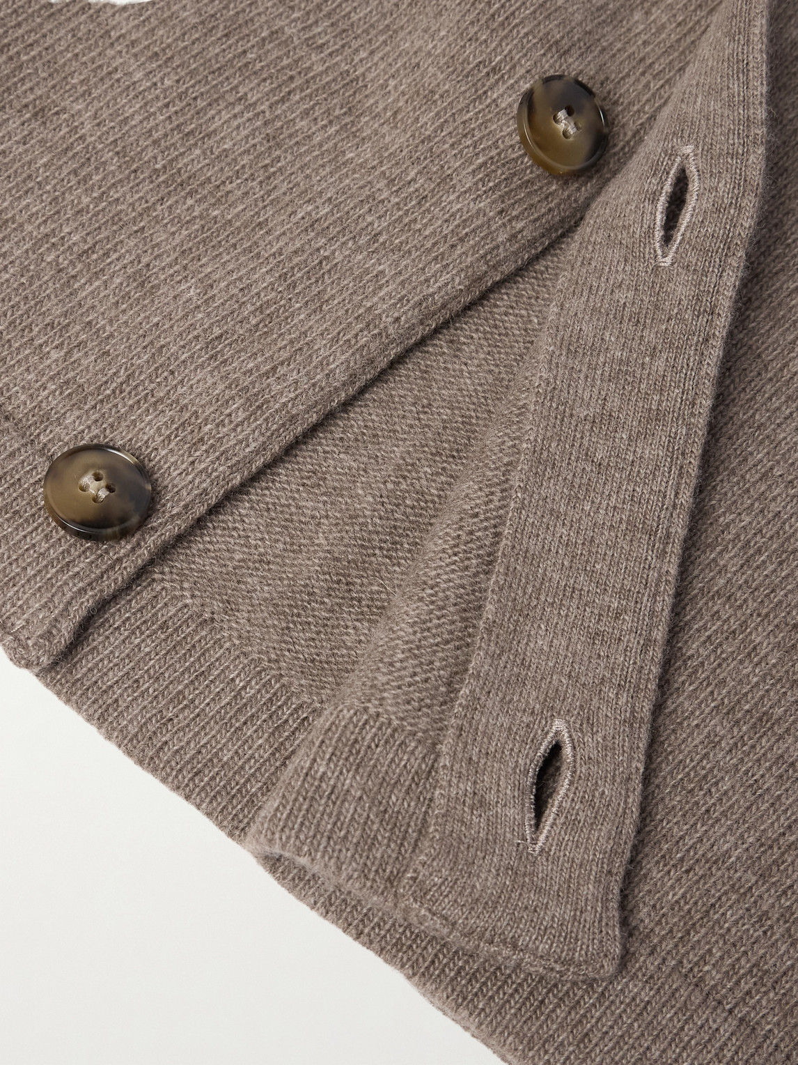 Canali Wool And Cashmere-blend Cardigan