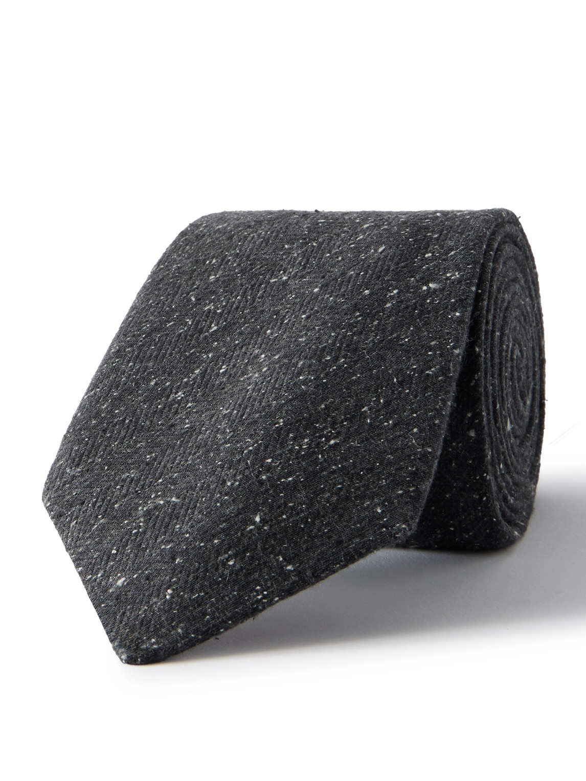 Canali 8cm Silk-herringbone Tie In Brown