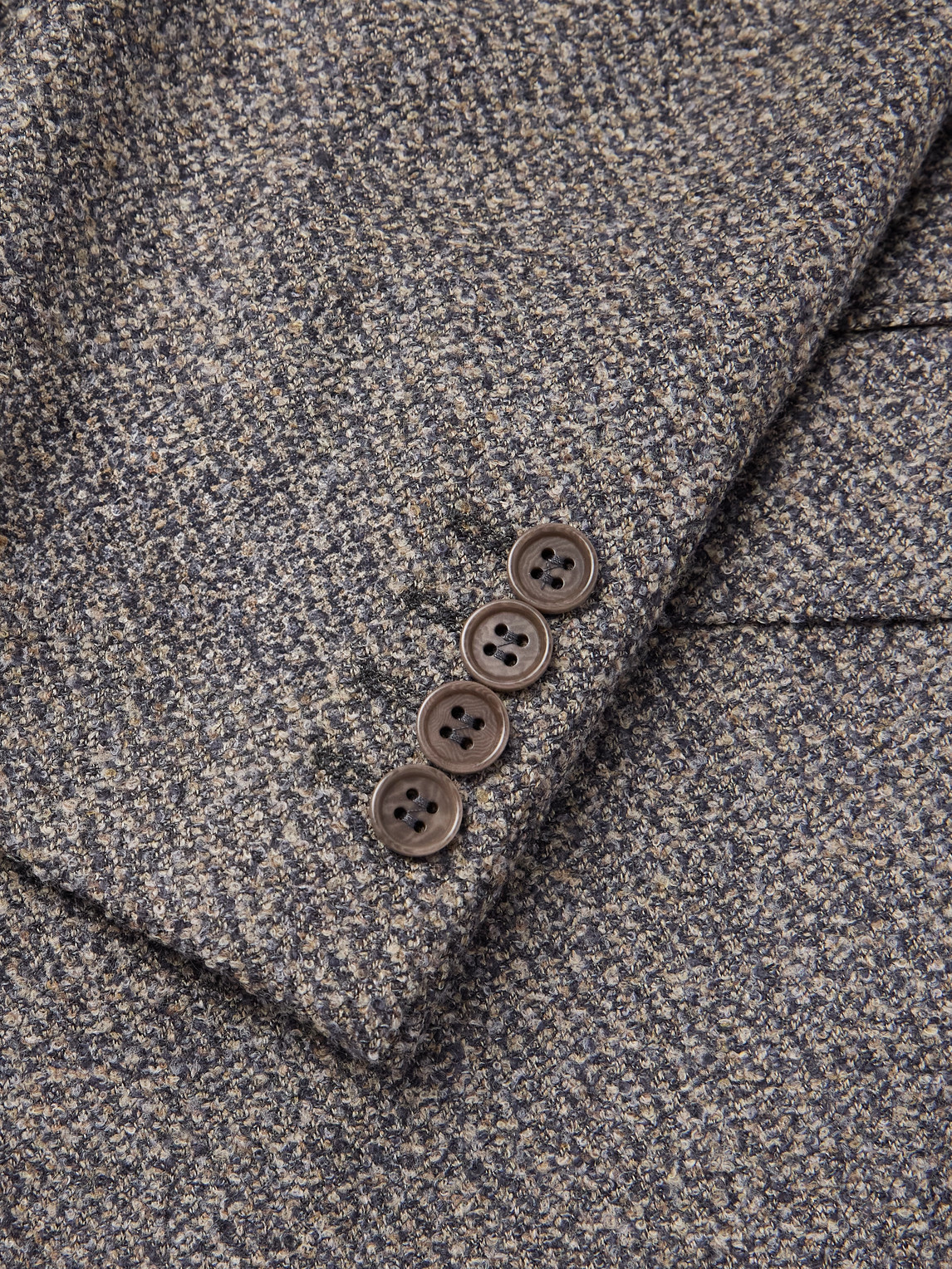 Canali Wool-blend Blazer In Gray