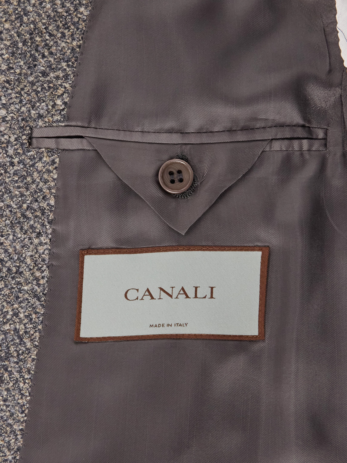 Canali Wool-blend Blazer In Gray