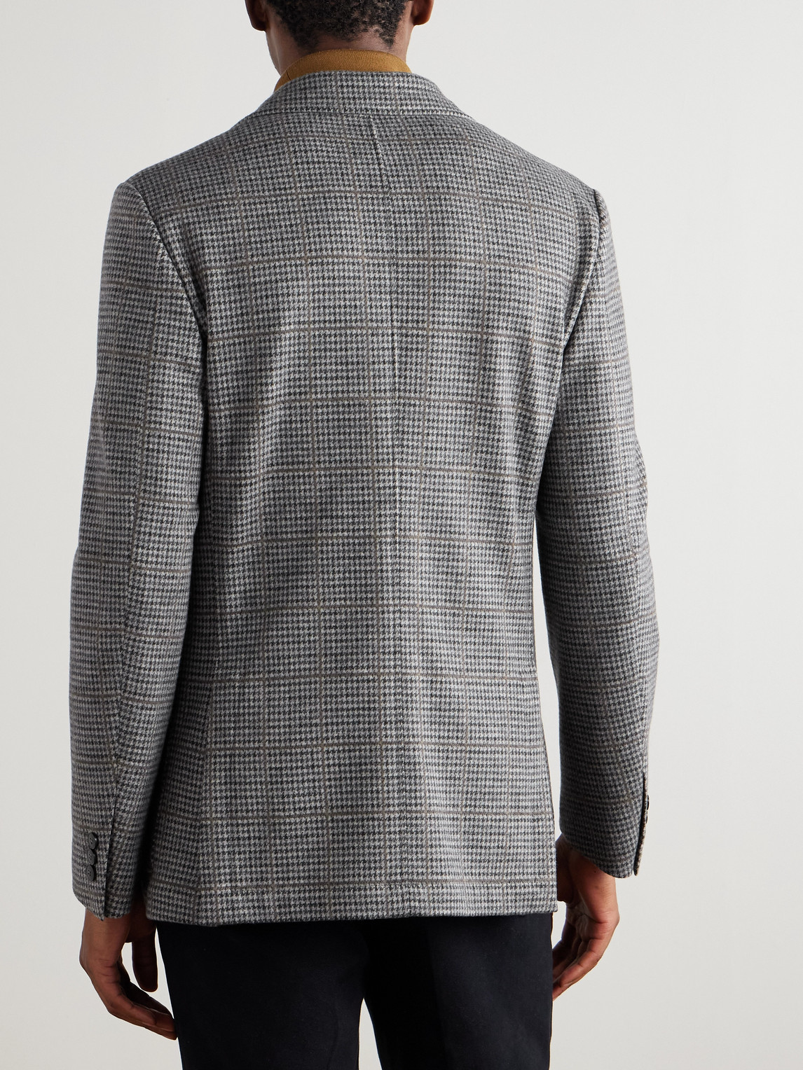 Canali Impeccabile Puppytooth Wool Blazer In Gray