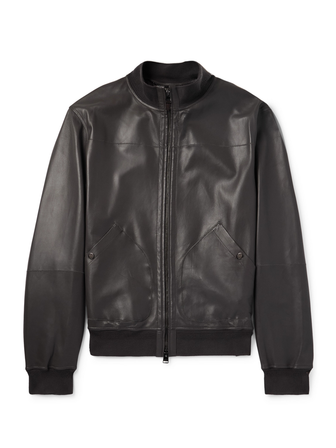 Nuvola Leather Bomber Jacket