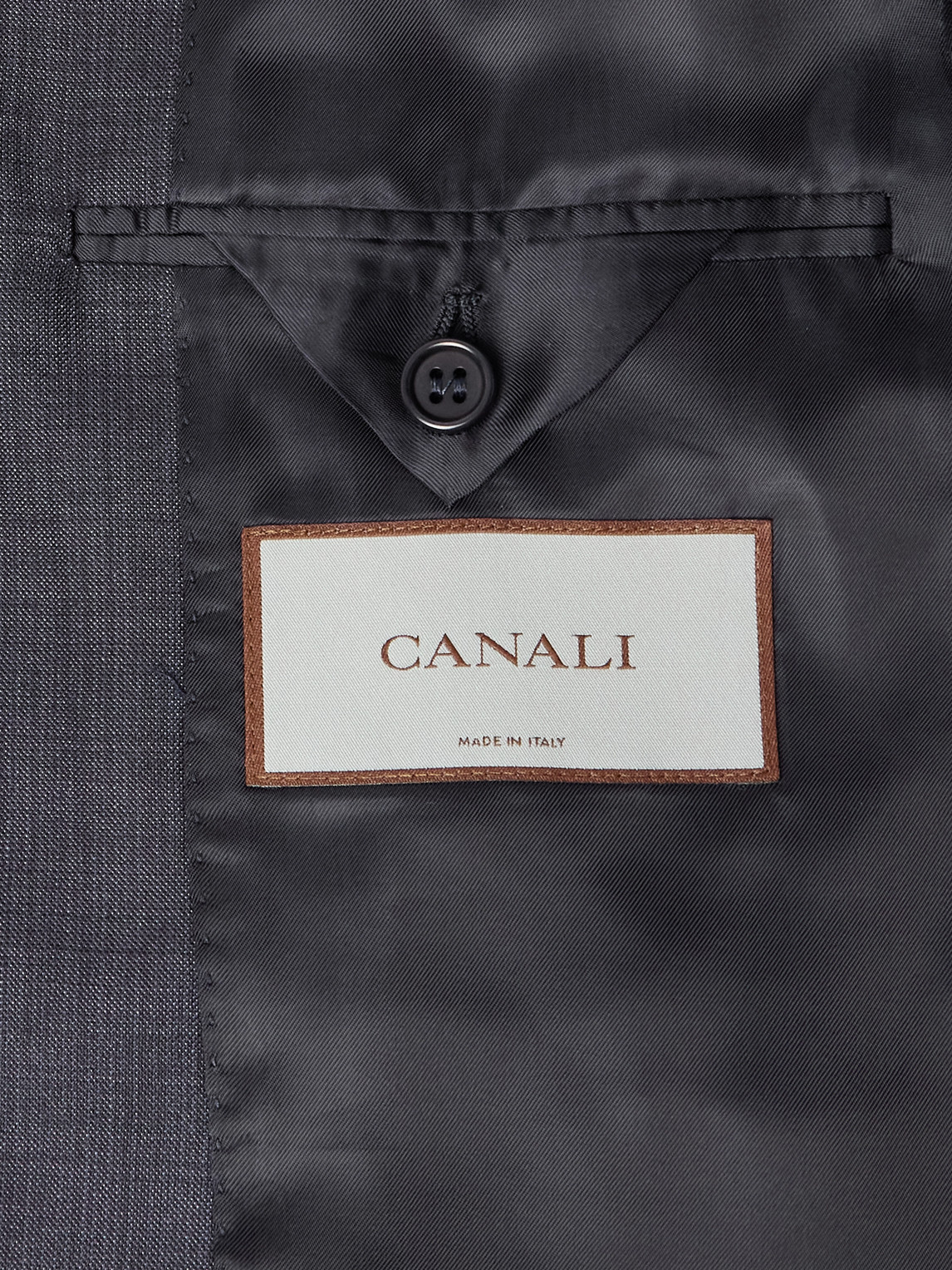 Canali Super 130s Slim-fit Checked Wool Suit Jacket In Blue