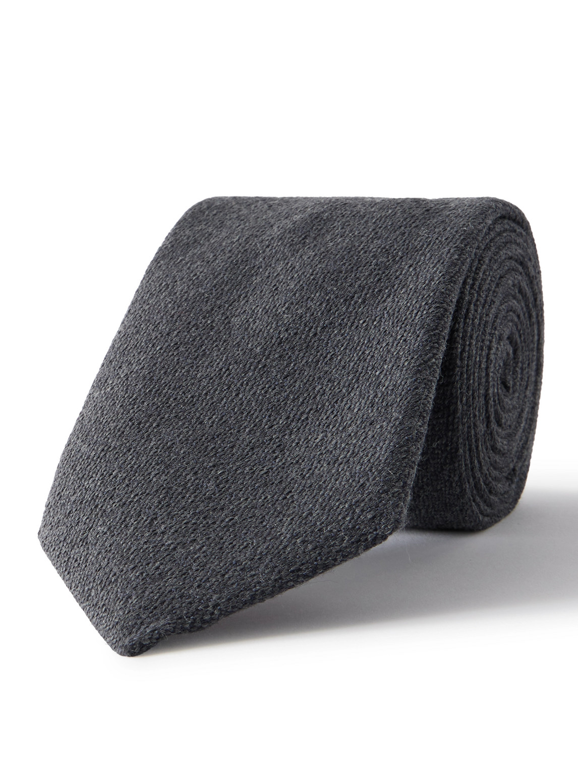 Canali 8cm Wool And Silk-blend Tie In Black