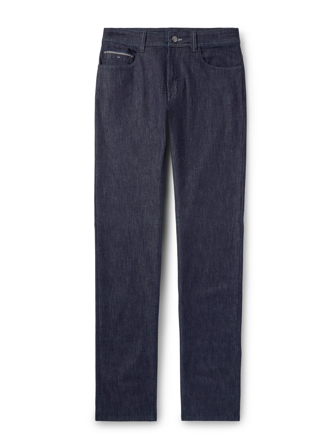 Canali Slim-fit Straight-leg Selvedge-trimmed Jeans
