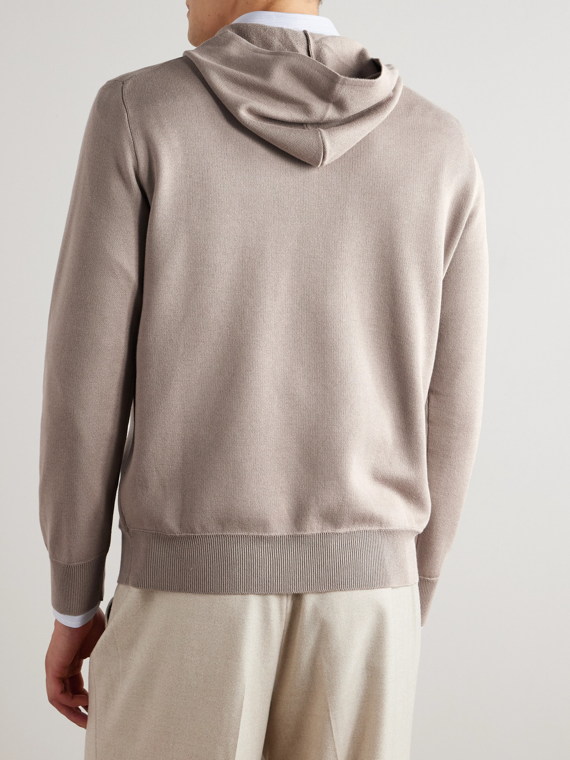 Canali Cotton And Modal-blend Hoodie