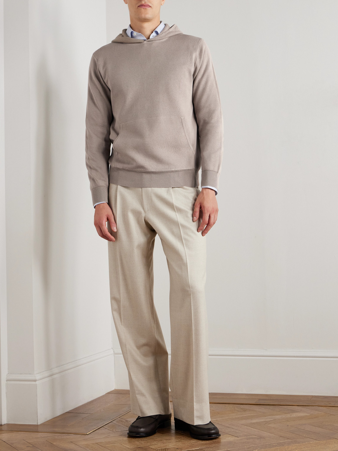 Canali Cotton And Modal-blend Hoodie