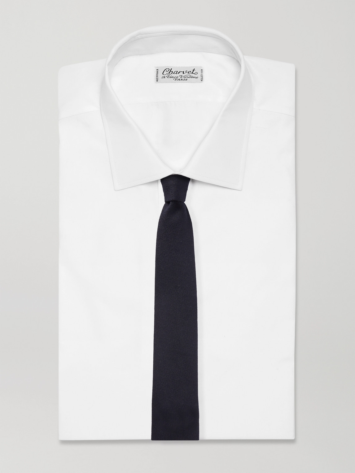 Canali 8cm Virgin Wool And Silk-blend Tie In Black