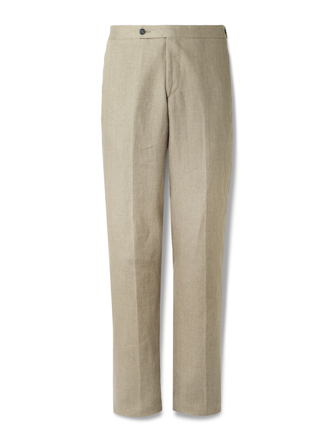 Tapered Linen Suit Trousers