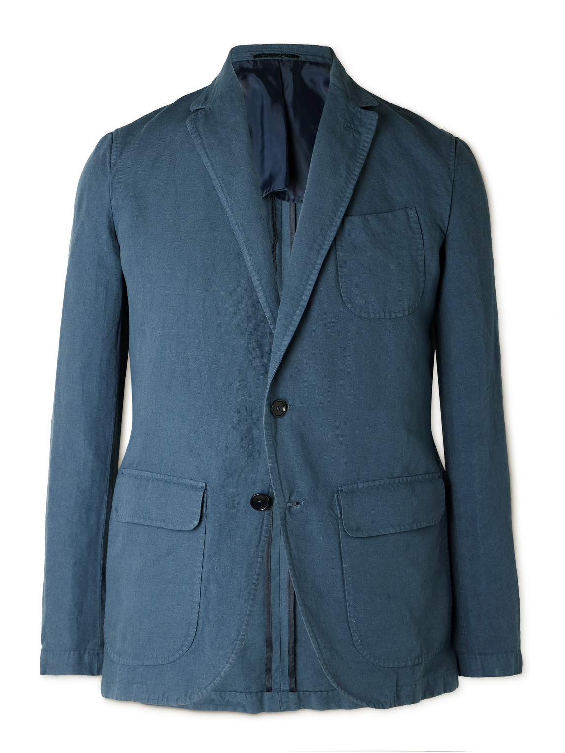 Butcher Hemp and Cotton-Blend Canvas Blazer