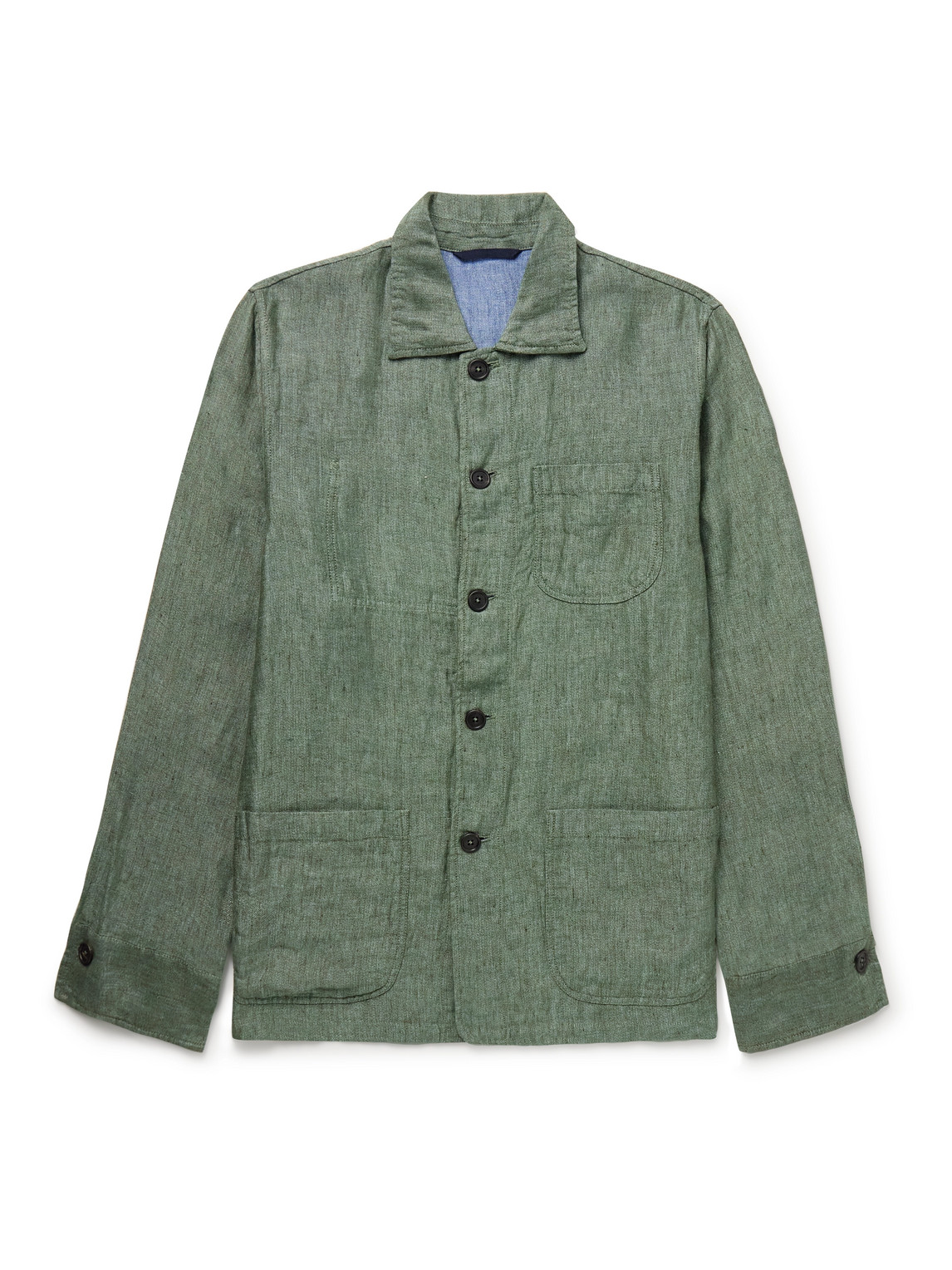Linen and Silk-Blend Chore Jacket