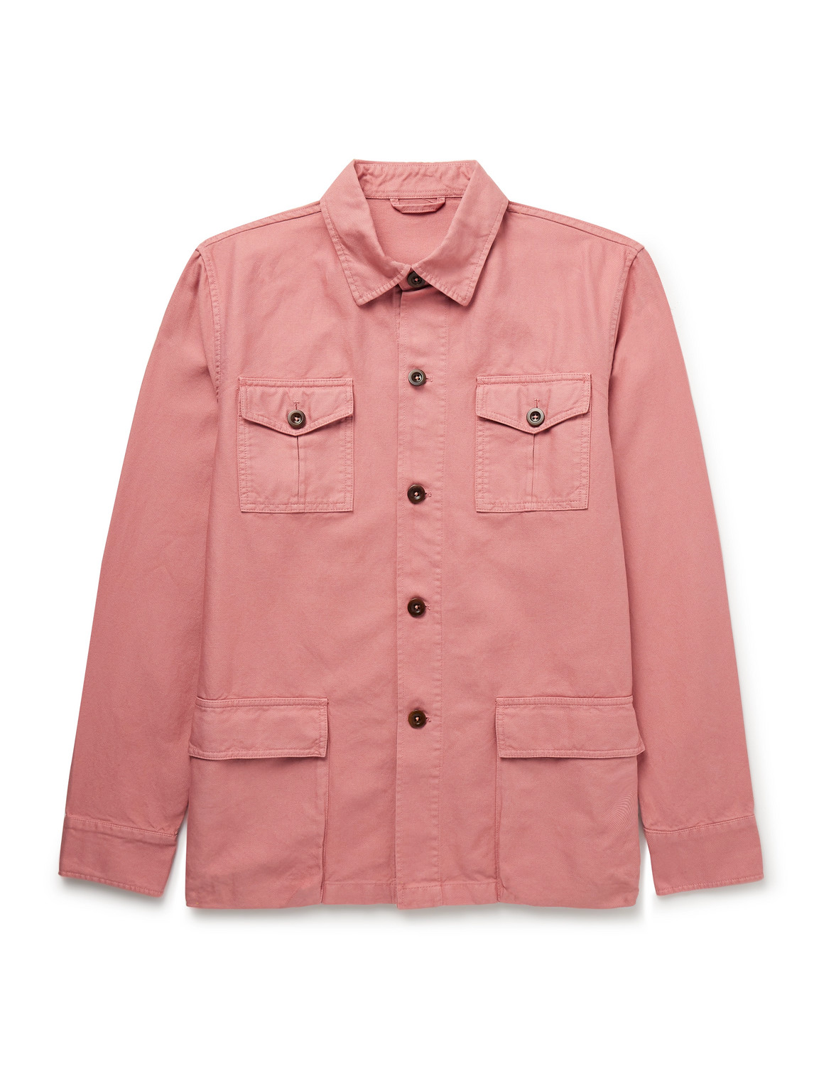 Pigment-Dyed Cotton-Canvas Overshirt