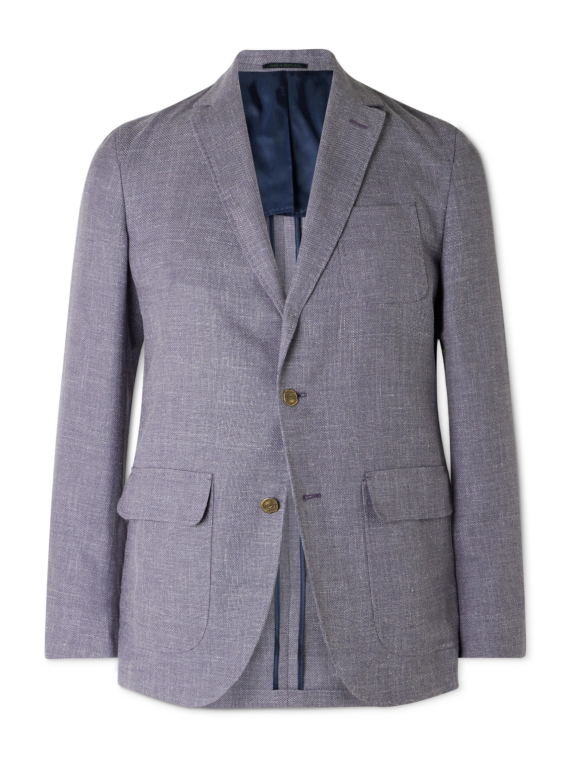 Ghost Slim-Fit Wool, Cotton, Silk and Linen-Hopsack Blazer