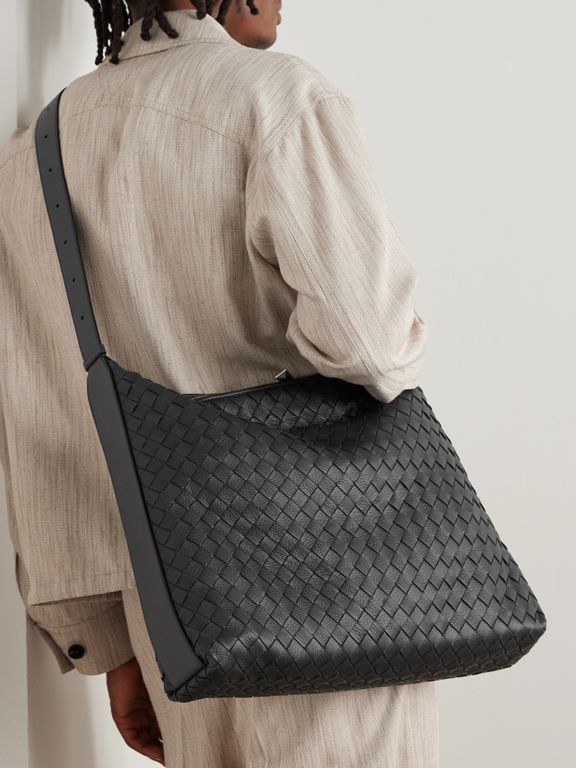 Intrecciato Textured-Leather Tote Bag — 2