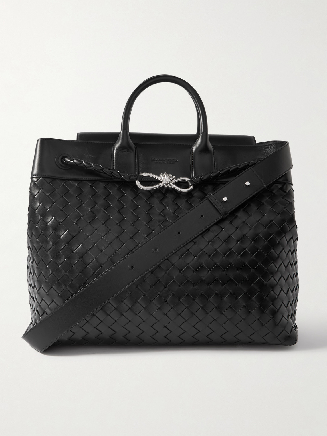 Bottega Veneta Andiamo Large Intrecciato Leather Messenger Bag - Men