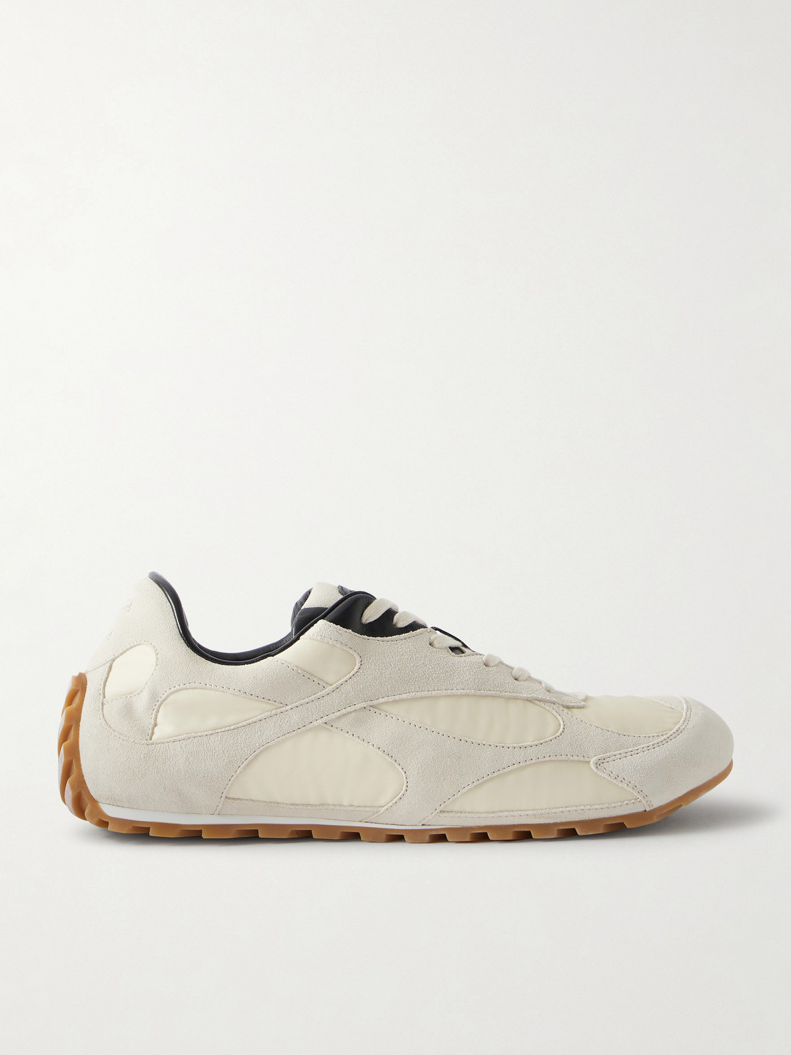 Bottega Veneta Orbit Leather and Shell-Trimmed Suede Sneakers - Men