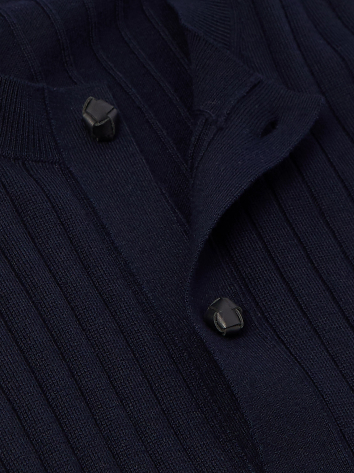  Bottega Veneta - Ribbed Wool Cardigan - Men - Blue - M 