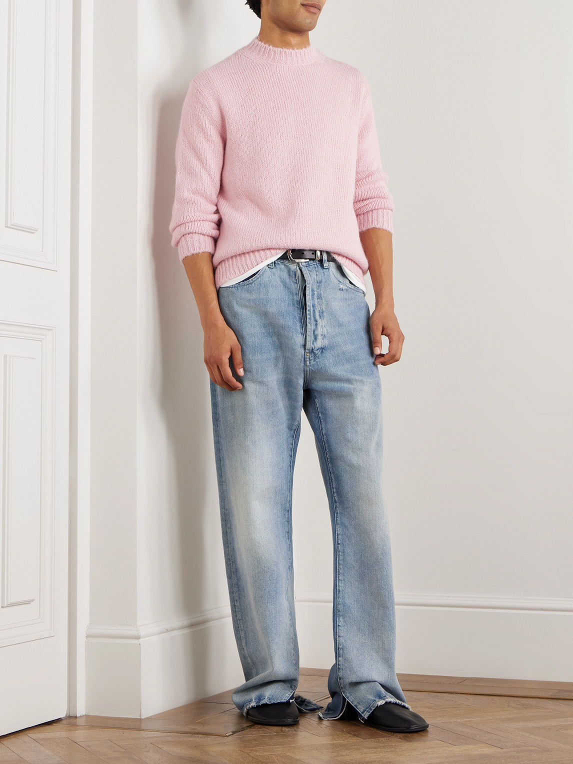 Jil Sander Alpaca-blend Sweater In Pink