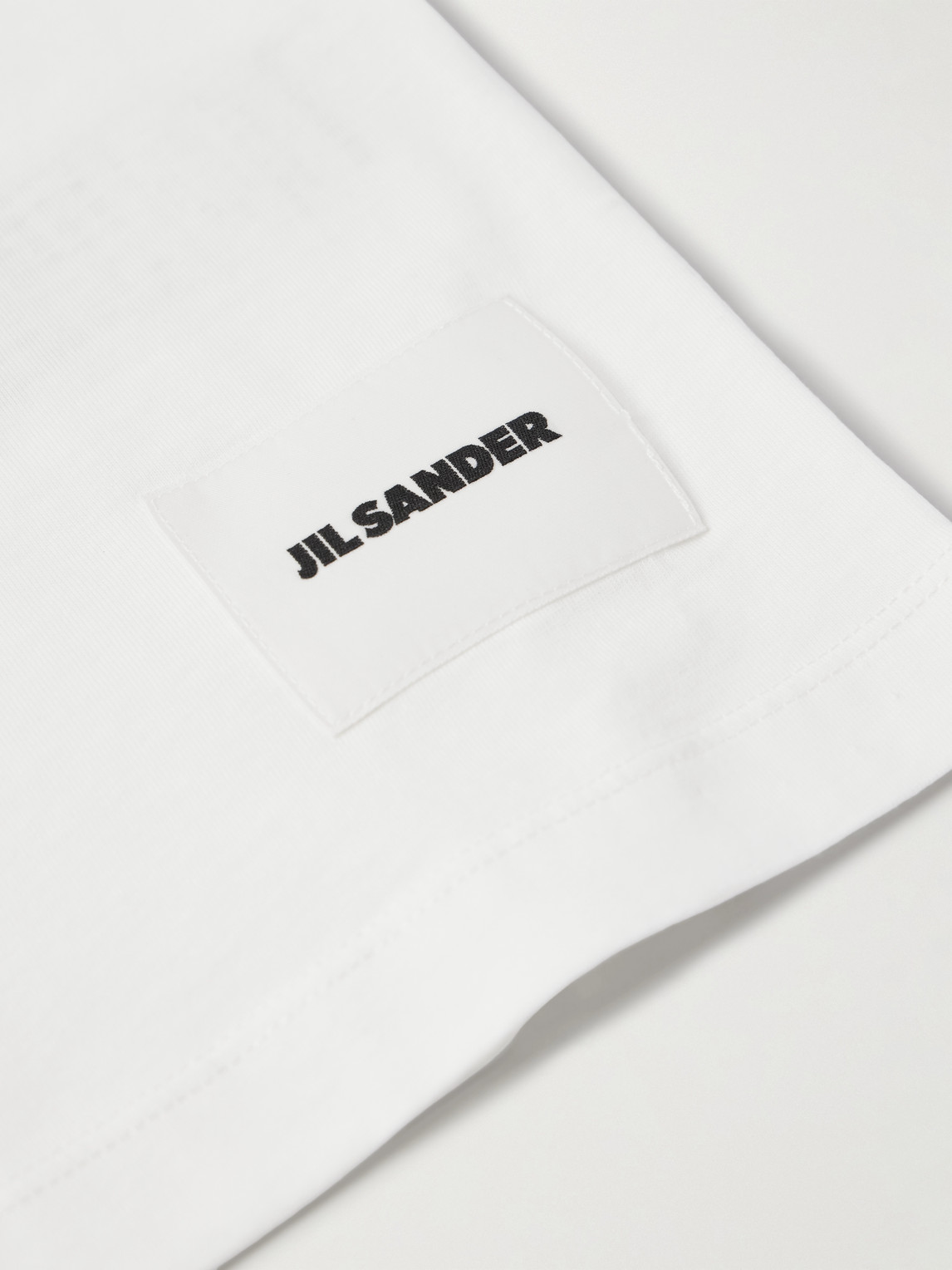 Jil Sander Set Of Three Cotton-jersey T-shirts In Multi