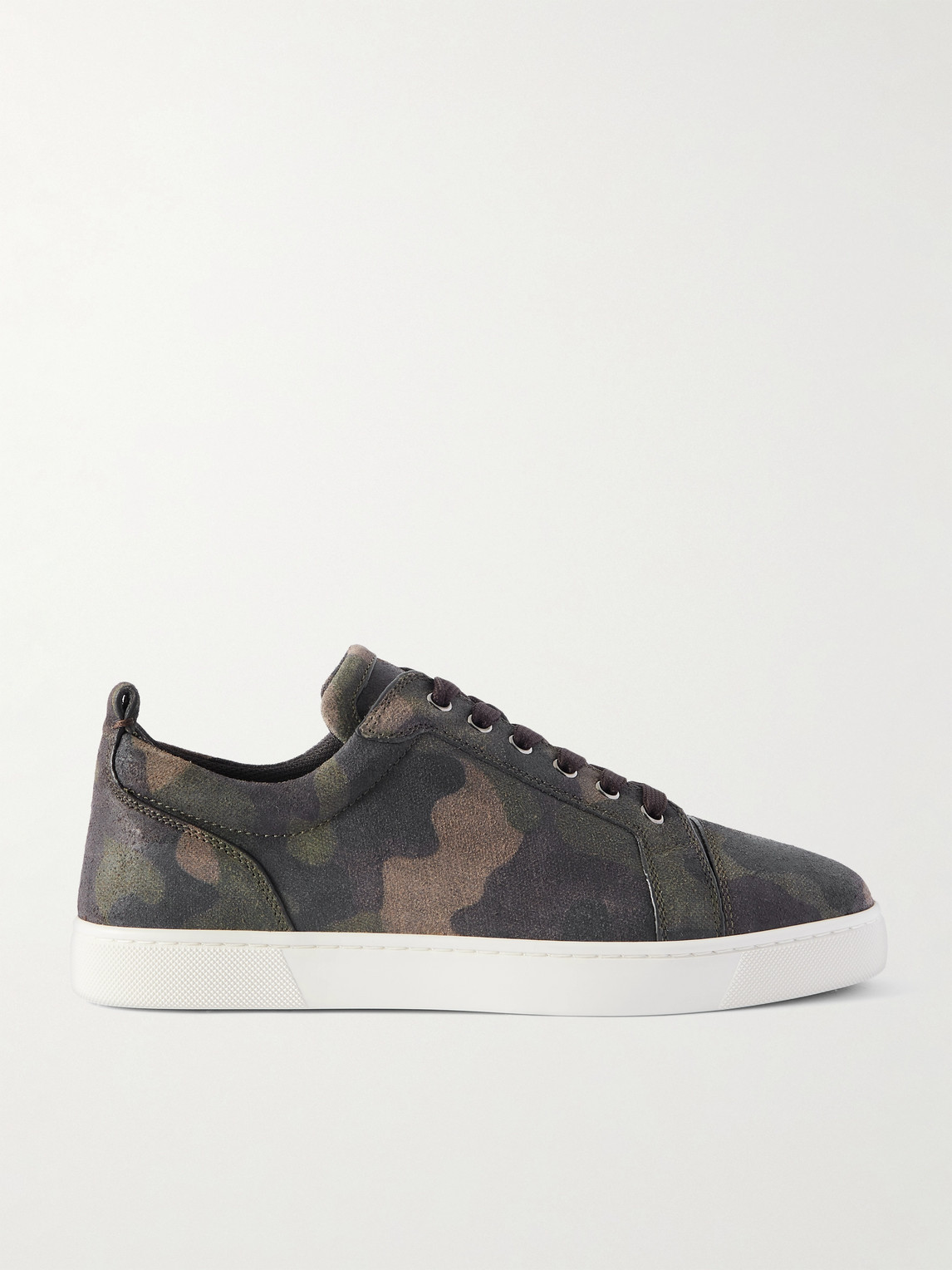 Christian Louboutin Louis Junior Camouflage-Print Nubuck Sneakers - Men