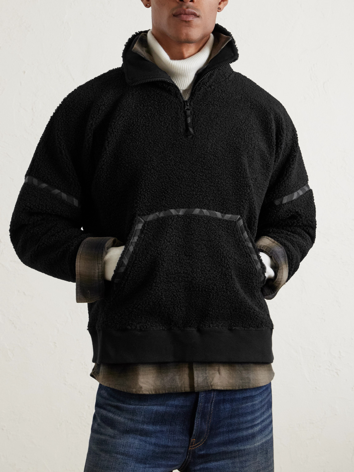 Manaaki Ari Fleece Half-zip Sweatshirt In Multi