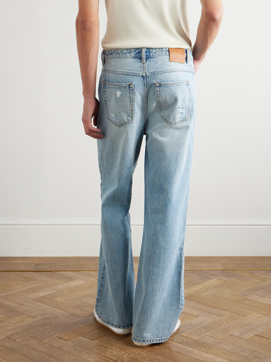  Manaaki - Rangi Straight-leg Distressed Jeans - Men - Blue - Uk/us 28 