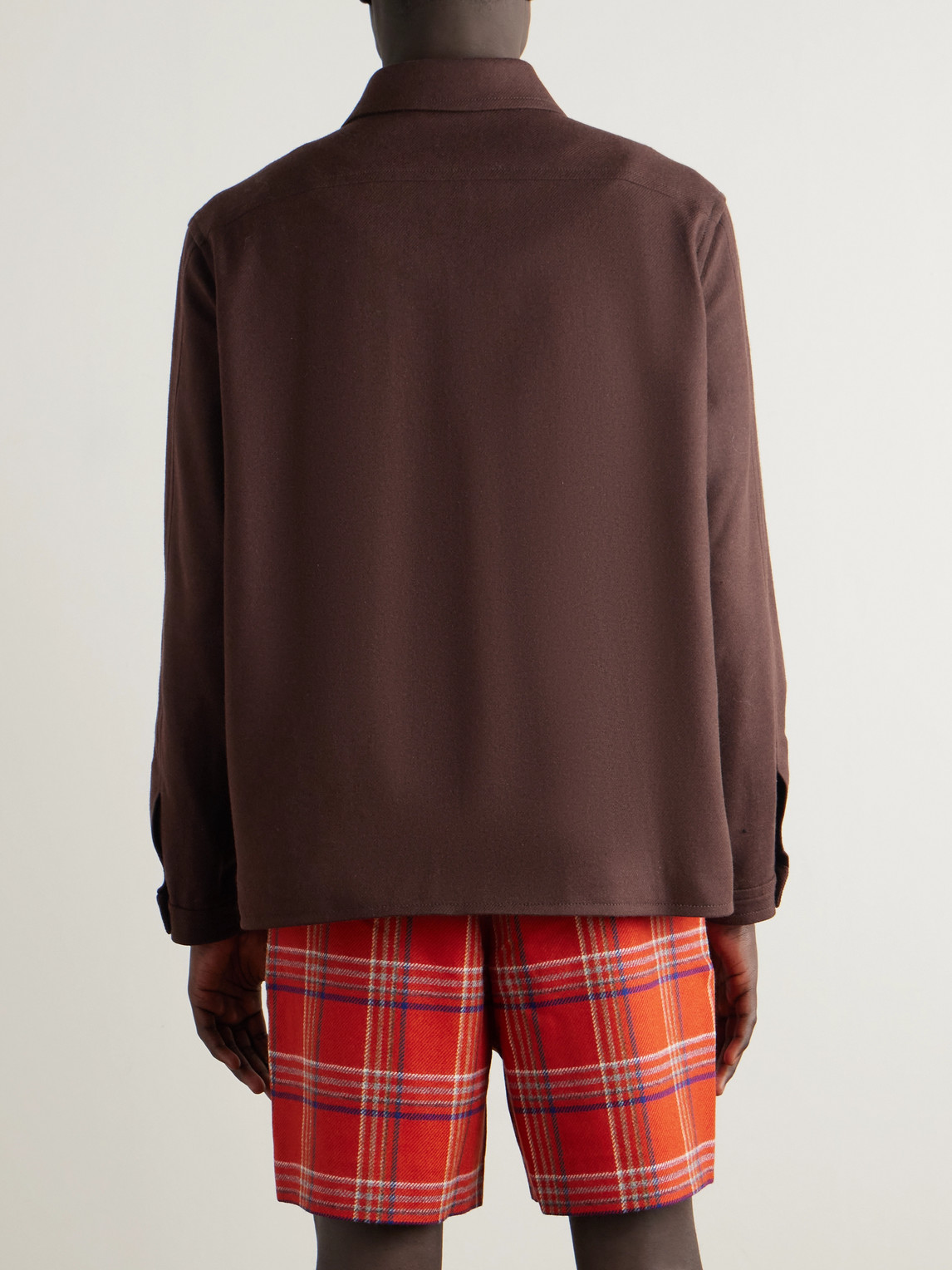 Bode Franck Wool-twill Jacket In Brown