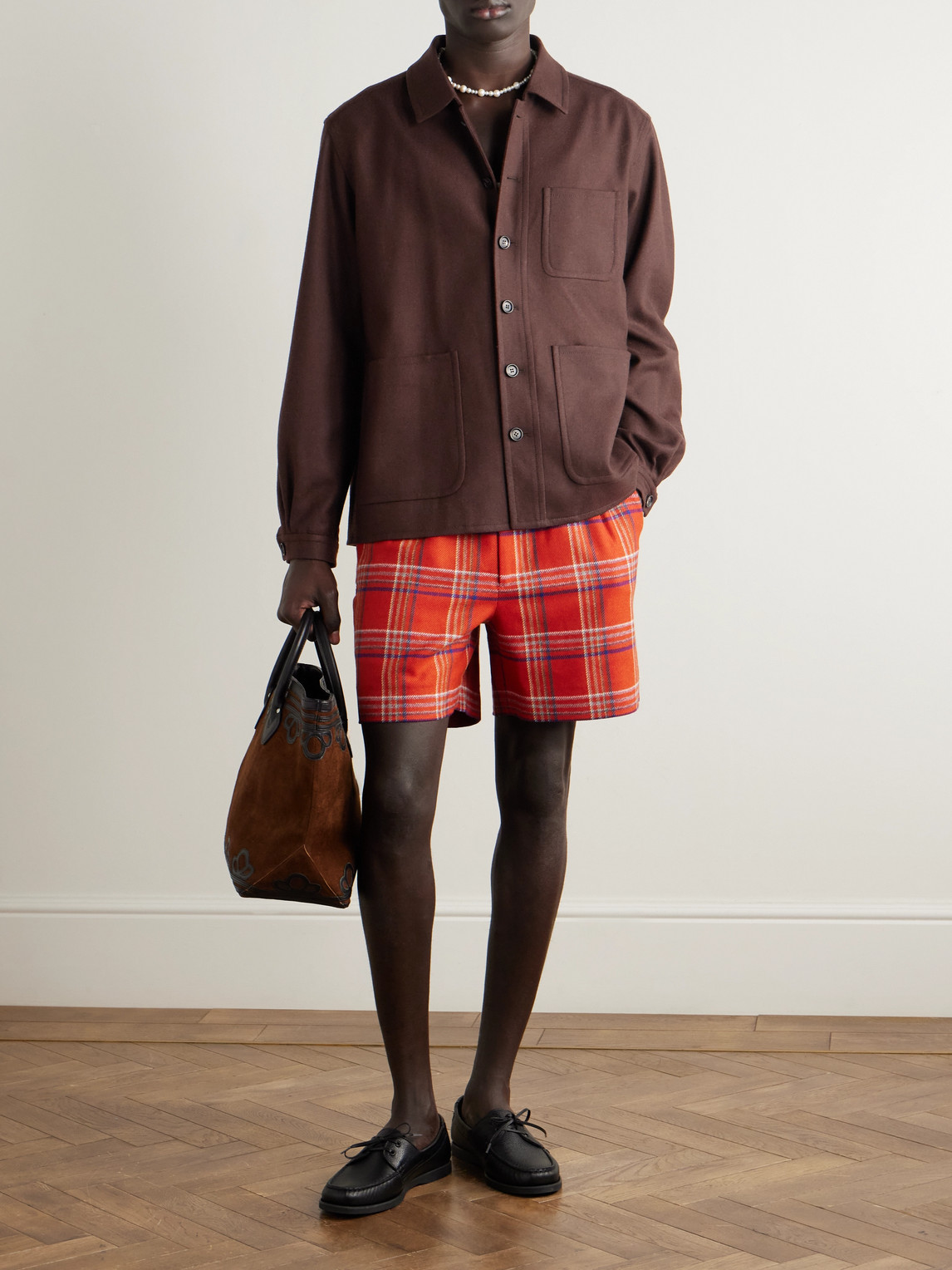 Bode Franck Wool-twill Jacket In Brown