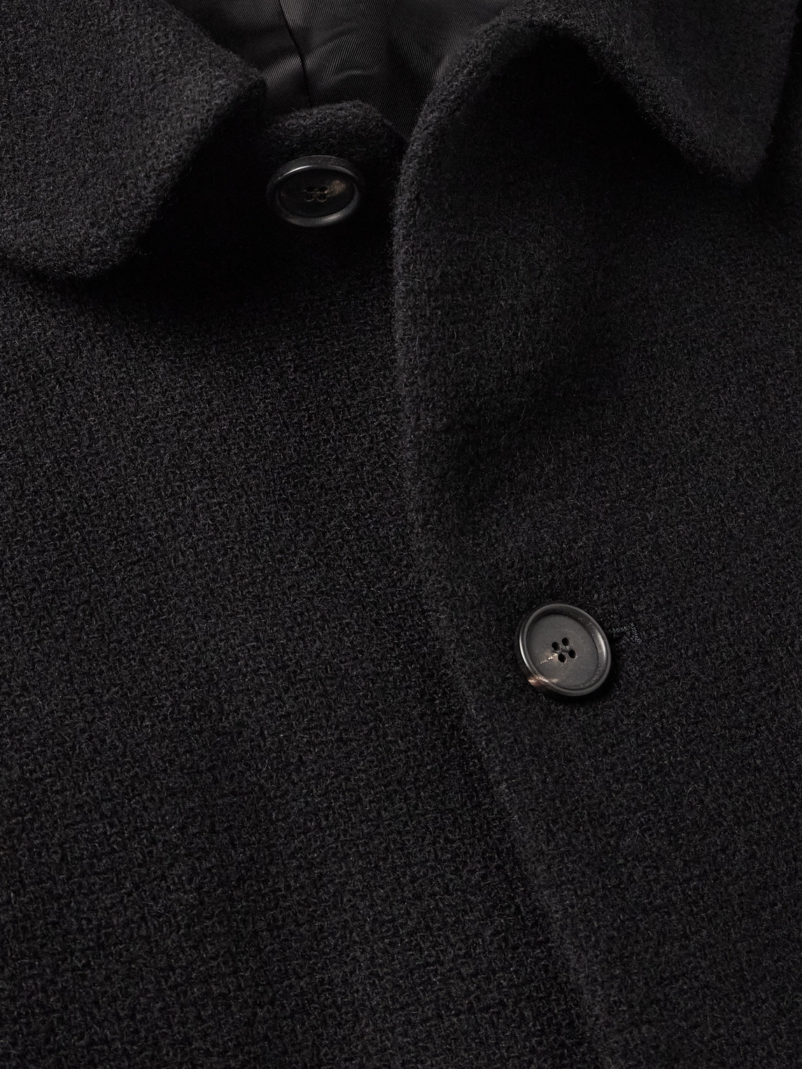Bode Bell Wool Coat In Black