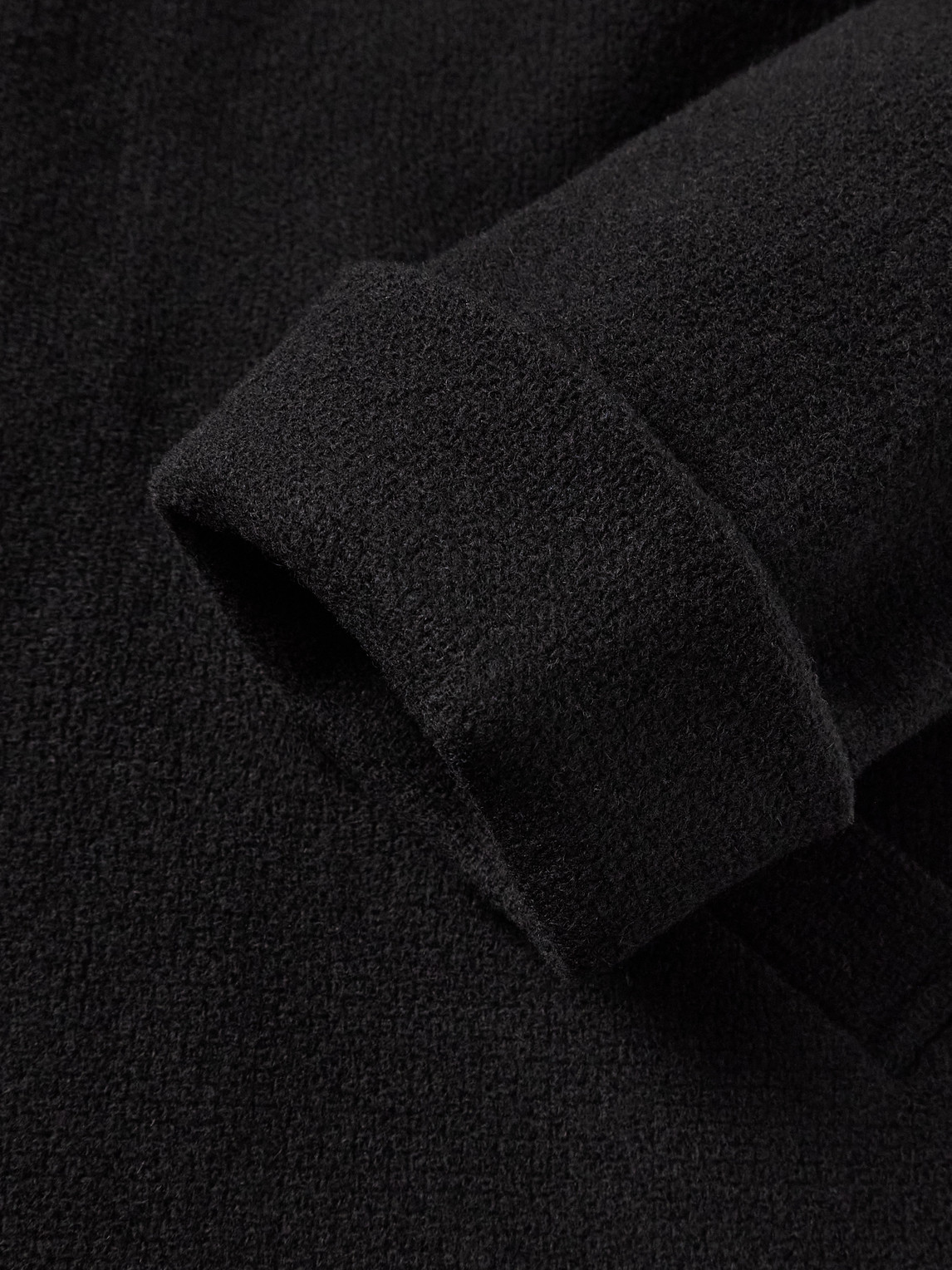 Bode Bell Wool Coat In Black
