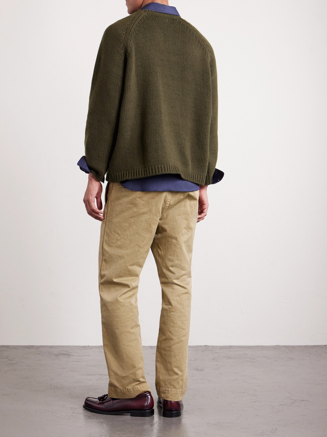  Bode - Ribbed-knit Cashmere Sweater - Men - Green - Xs 