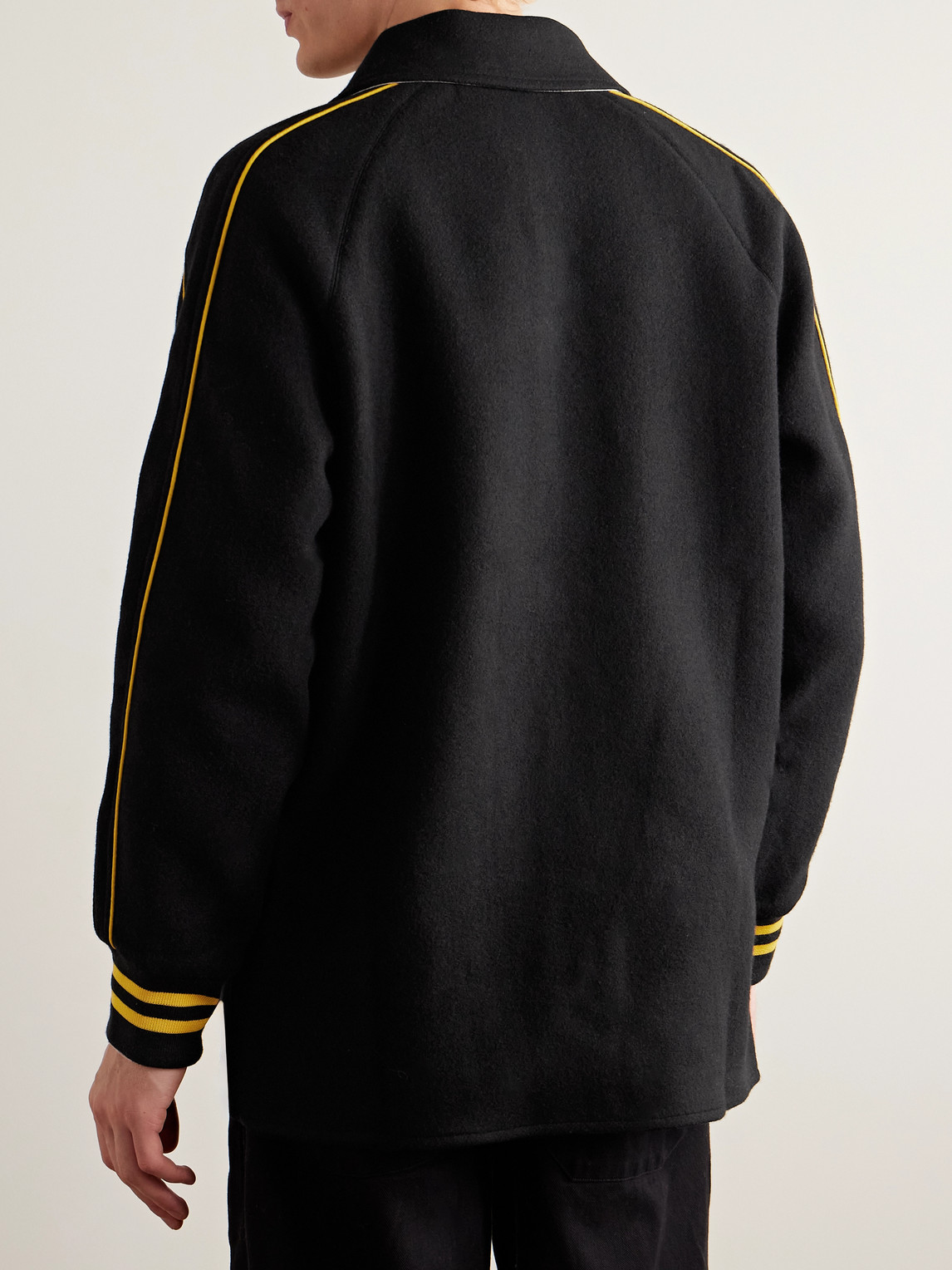 Bode Monogram Snap Reversible Jacket In Black