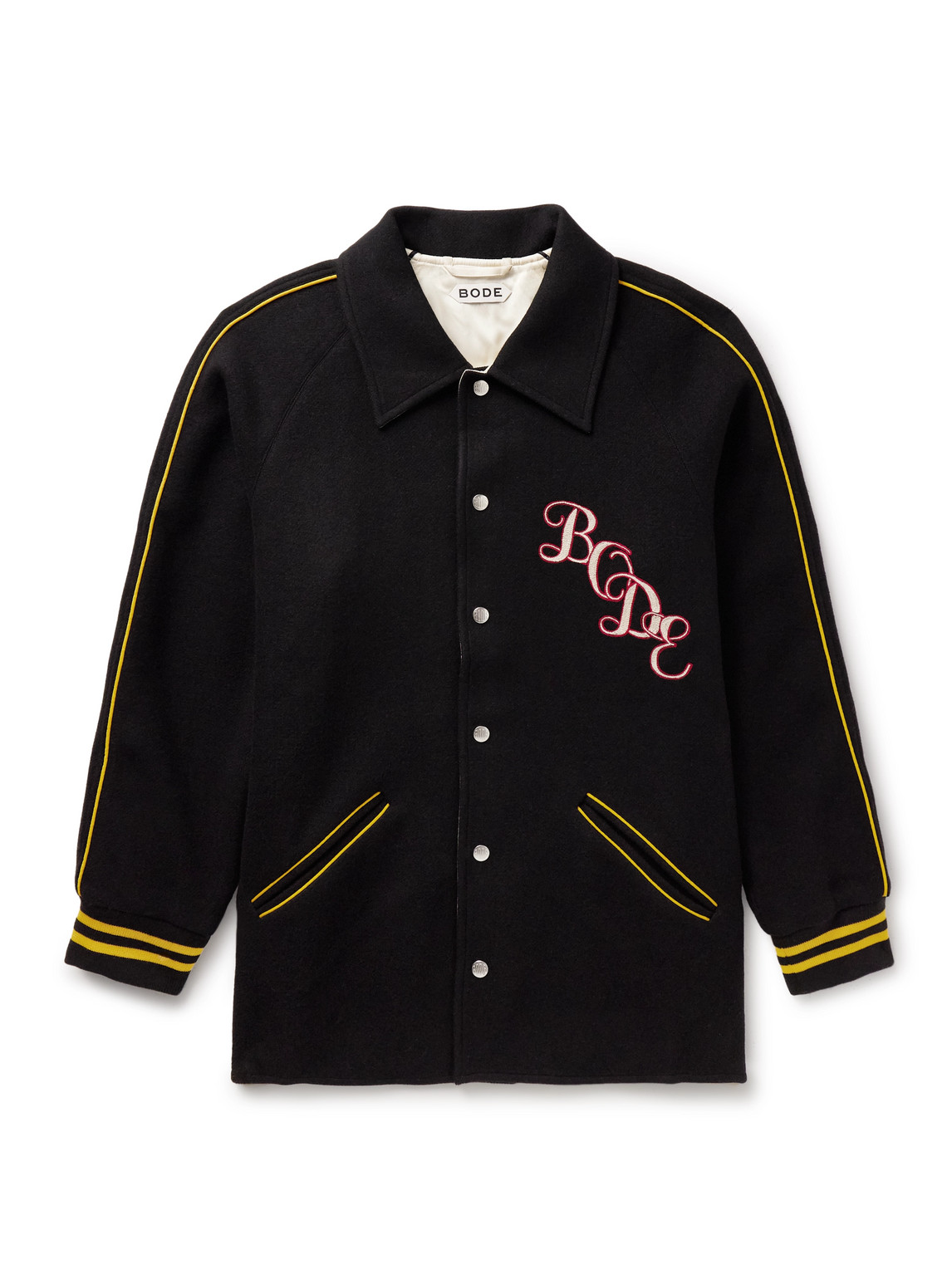Bode Monogram Snap Reversible Jacket In Black