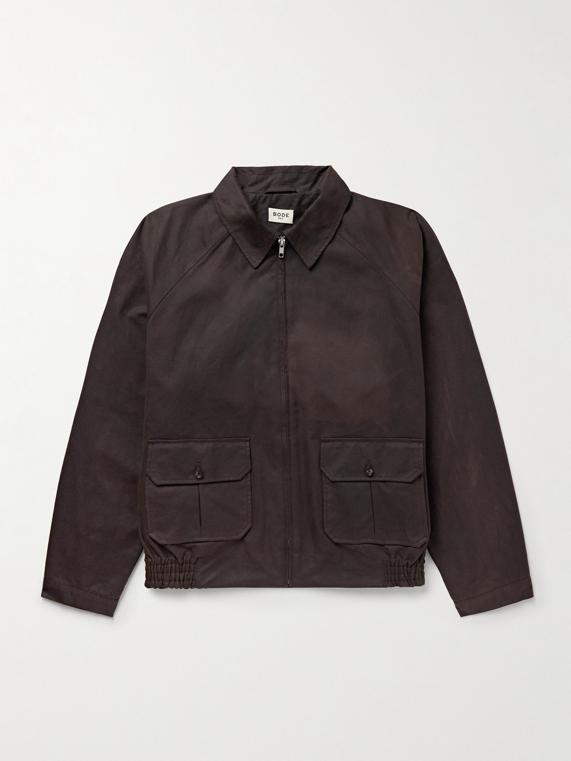 Bode Waxed-cotton Jacket In Brown