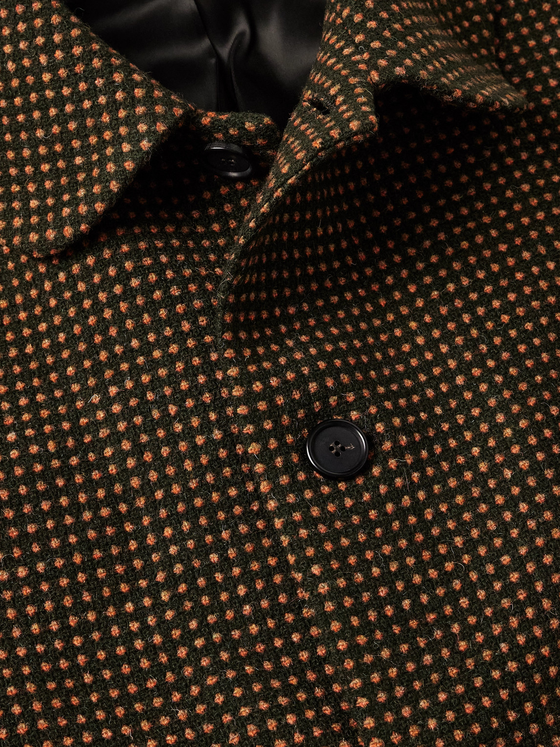 Bode Hedgerow Wool-tweed Coat In Brown