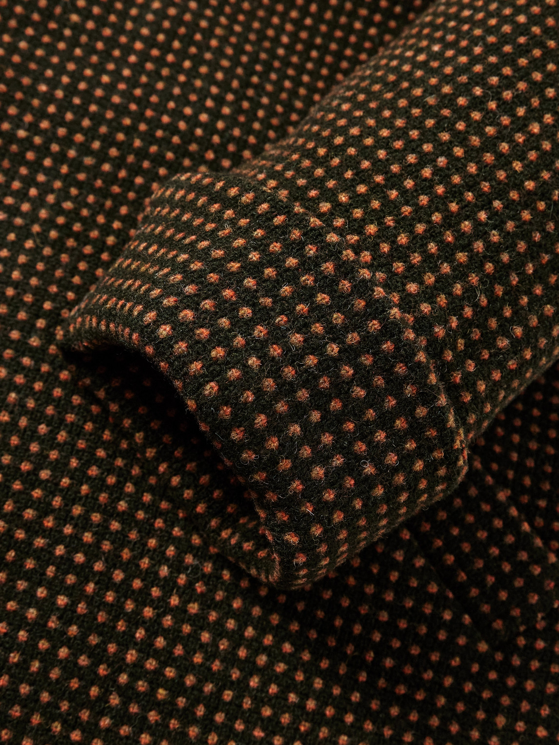 Bode Hedgerow Wool-tweed Coat In Brown