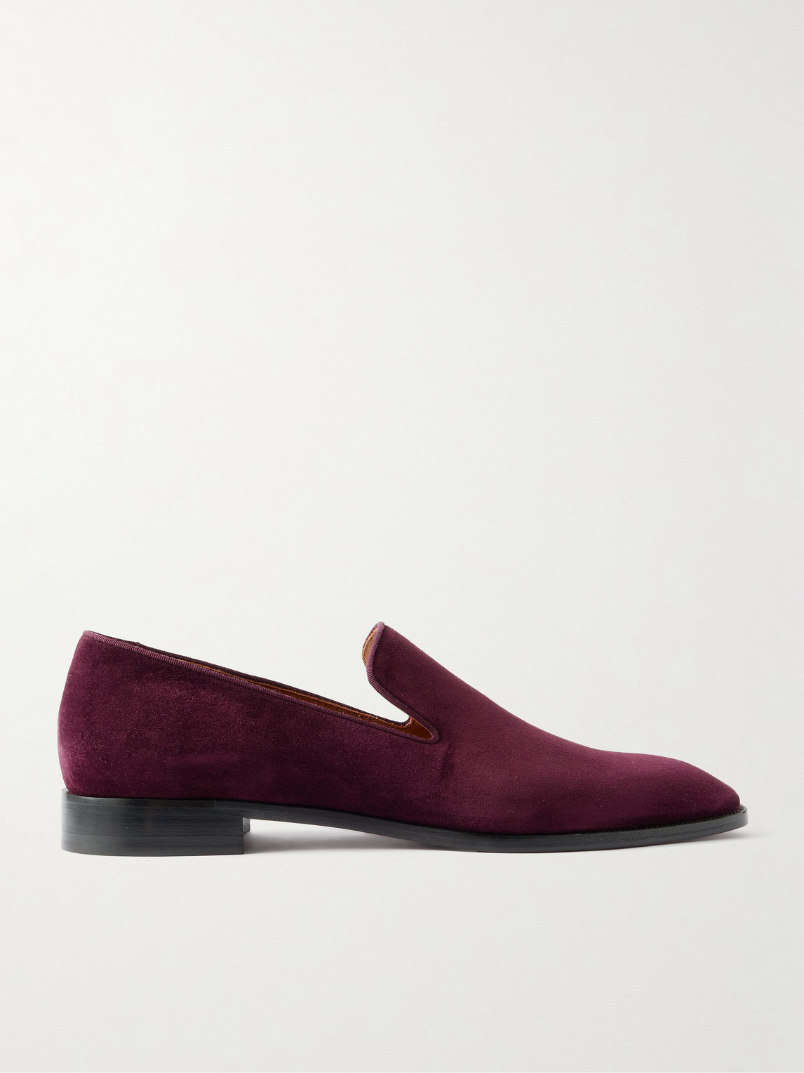 Christian Louboutin Danny Flex Grosgrain-Trimmed Suede Loafers - Men