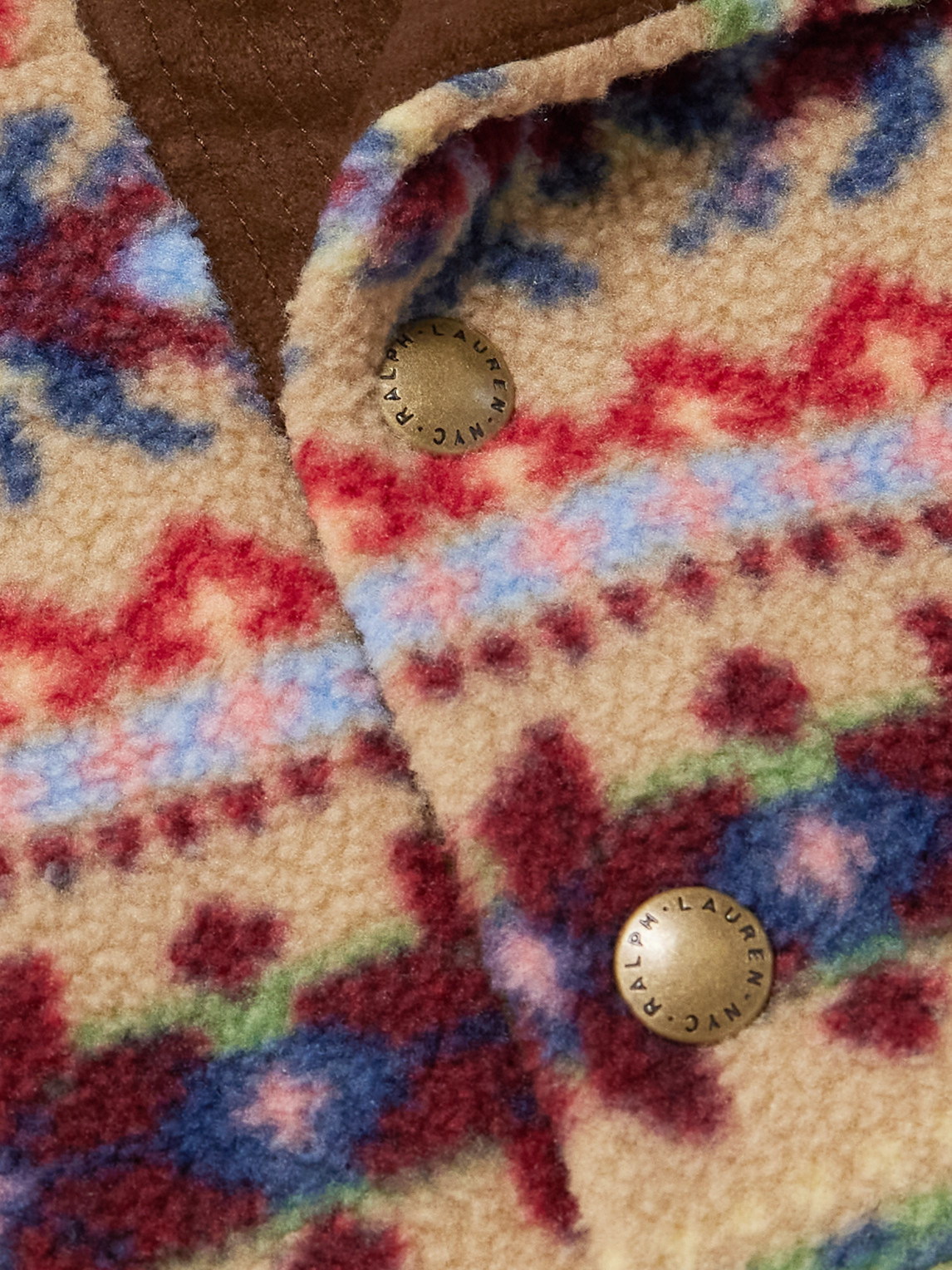 Polo Ralph Lauren Fair Isle Recycled-fleece Sweatshirt In Multi