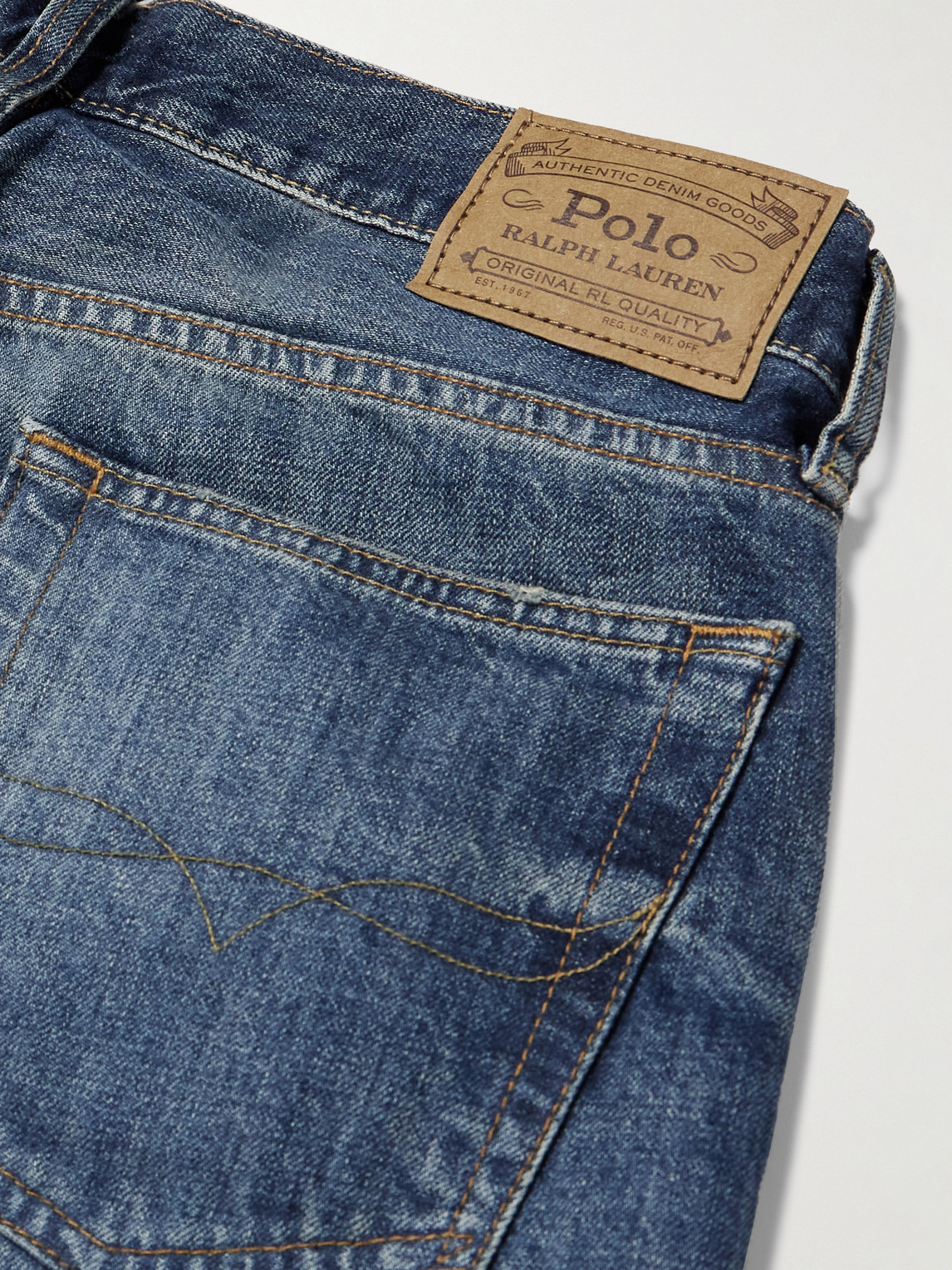 Polo Ralph Lauren Hampton Slim-fit Straight-leg Jeans In Blue